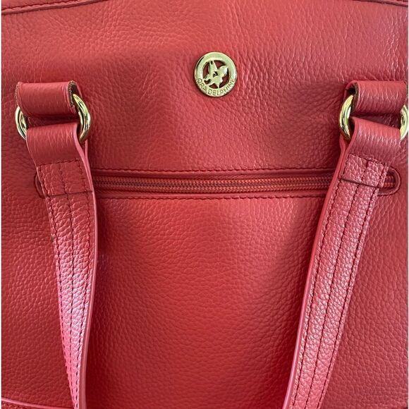 ORA DELPHINE Satchel Purse Pink Leather - Picture 3 of 6